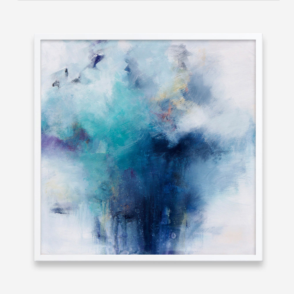 Blue Fusion 2 (Square) Art Print