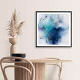 Blue Fusion 2 (Square) Art Print