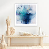 Blue Fusion 2 (Square) Art Print
