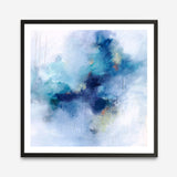 Blue Fusion 3 (Square) Art Print