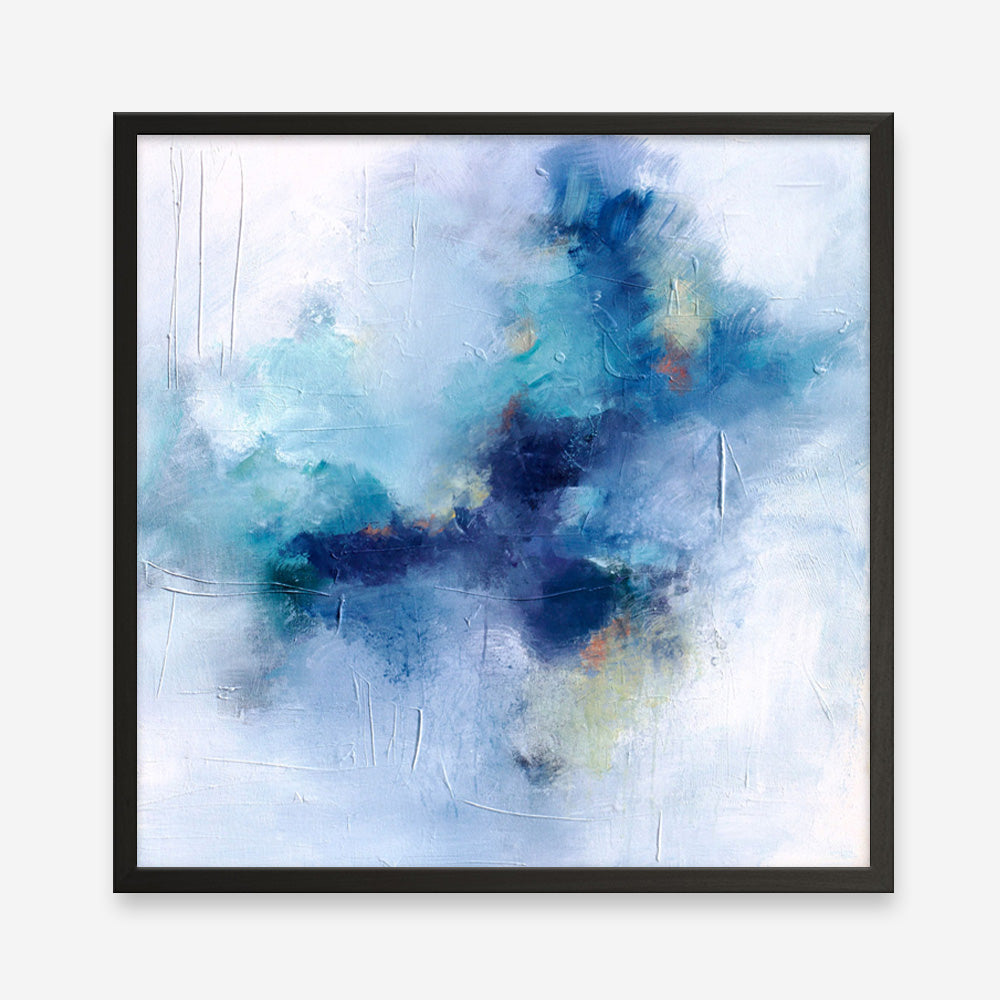 Blue Fusion 3 (Square) Art Print