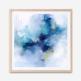 Blue Fusion 3 (Square) Art Print