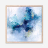 Blue Fusion 3 (Square) Art Print