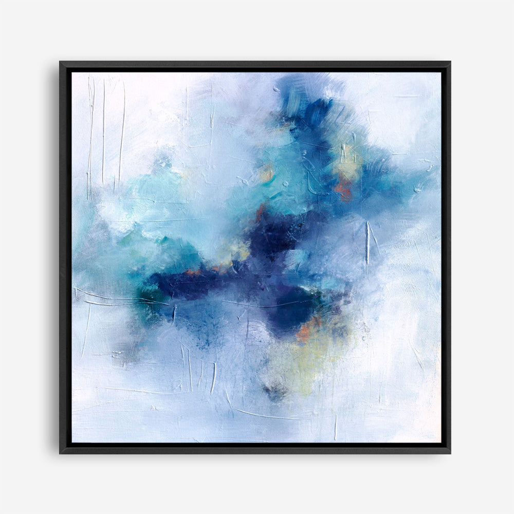 Blue Fusion 3 (Square) Canvas Print