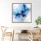 Blue Fusion 3 (Square) Canvas Print