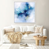 Blue Fusion 3 (Square) Canvas Print