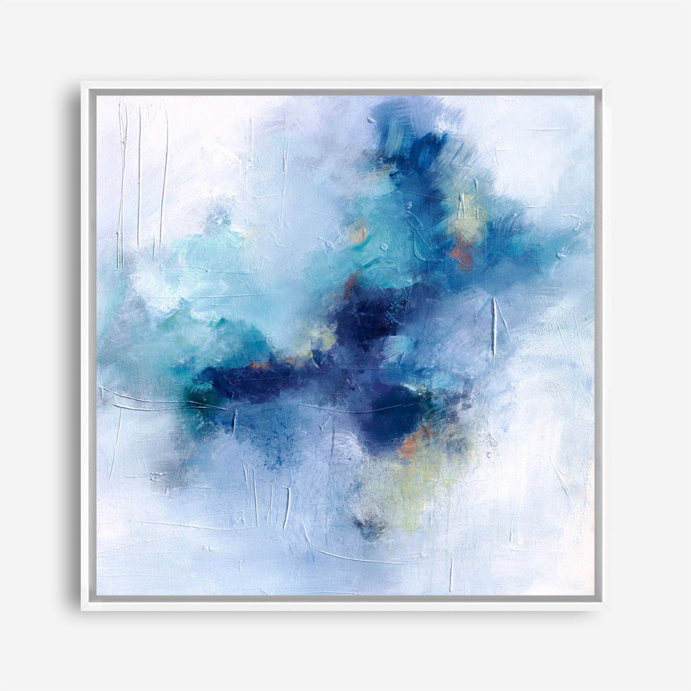 Blue Fusion 3 (Square) Canvas Print