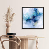 Blue Fusion 3 (Square) Art Print