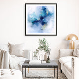 Blue Fusion 3 (Square) Art Print