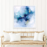 Blue Fusion 3 (Square) Art Print