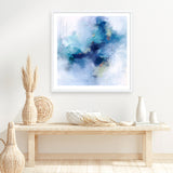 Blue Fusion 3 (Square) Art Print