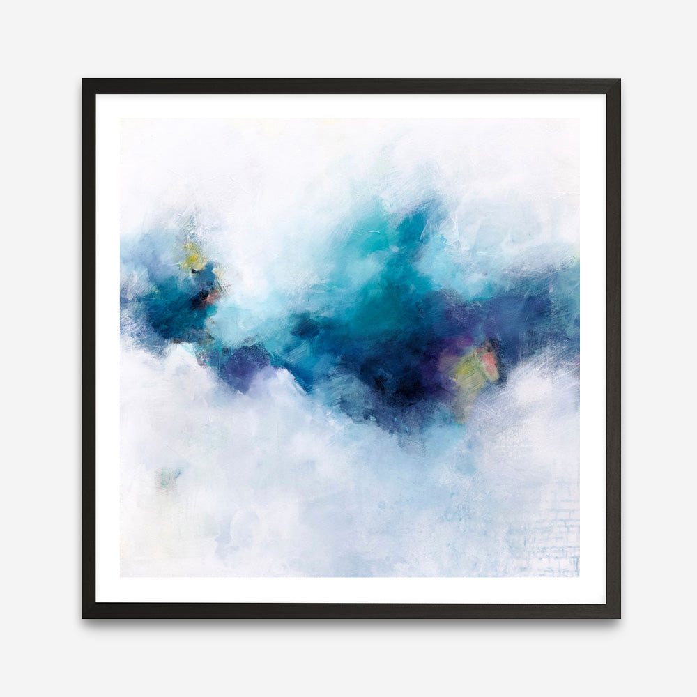 Blue Fusion 4 (Square) Art Print