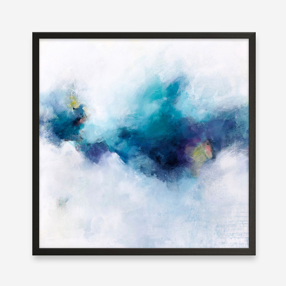 Blue Fusion 4 (Square) Art Print