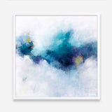 Blue Fusion 4 (Square) Art Print