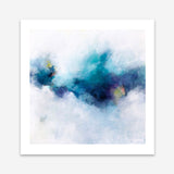 Blue Fusion 4 (Square) Art Print