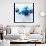 Blue Fusion 4 (Square) Canvas Print
