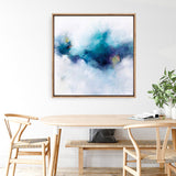 Blue Fusion 4 (Square) Canvas Print