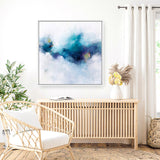 Blue Fusion 4 (Square) Canvas Print