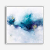 Blue Fusion 4 (Square) Canvas Print