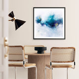 Blue Fusion 4 (Square) Art Print