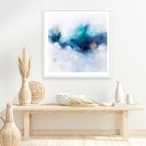 Blue Fusion 4 (Square) Art Print