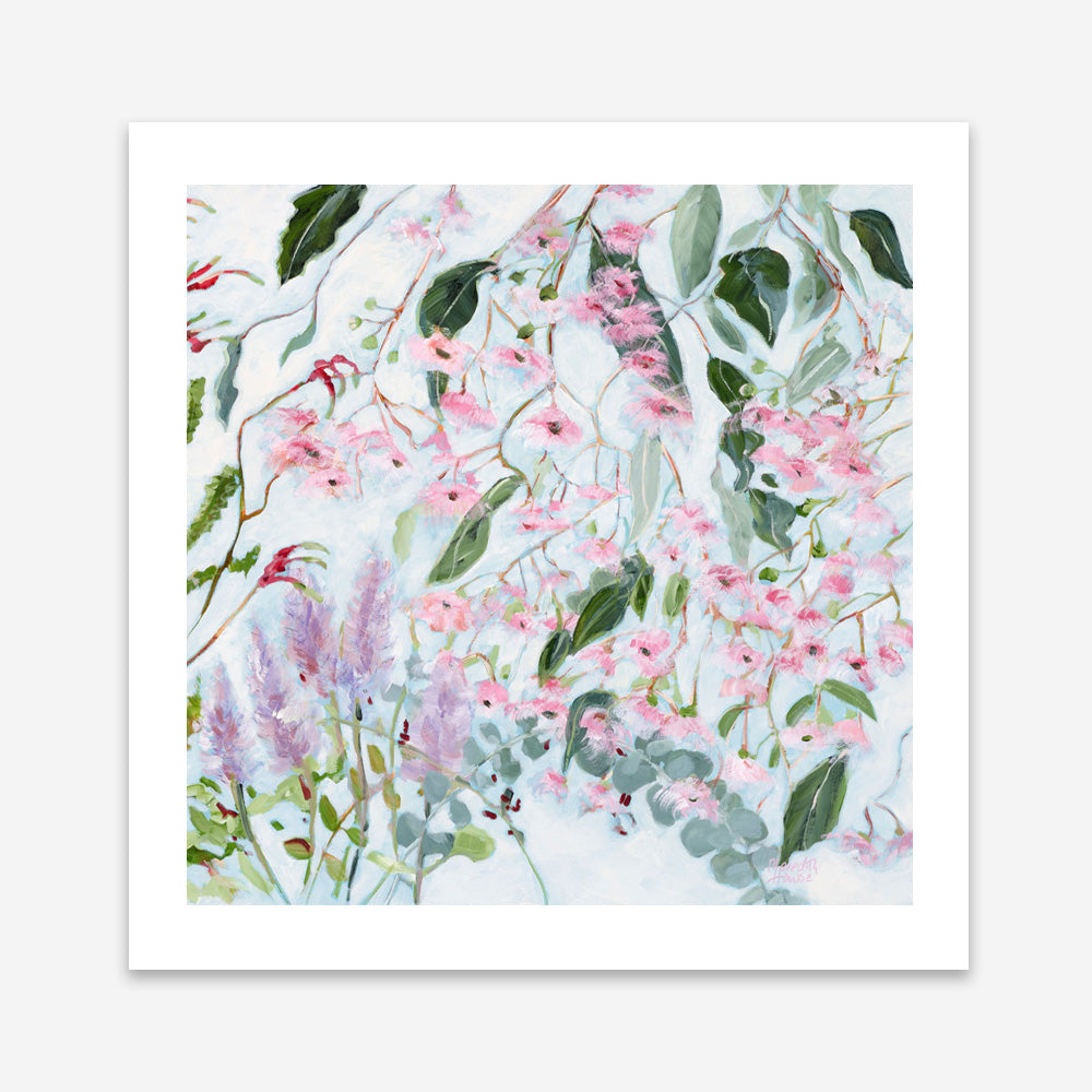 Gum Tree Blossom (Square) Art Print