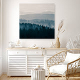 Blue Mountains I! (Square) Canvas Print