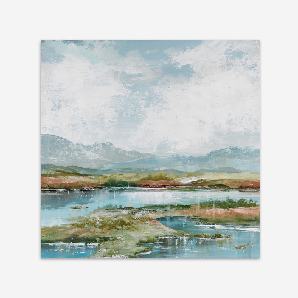 Afternoon at The Lake 1 (Square) Art Print