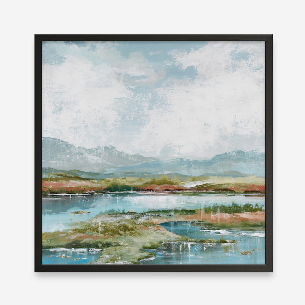Afternoon at The Lake 1 (Square) Art Print