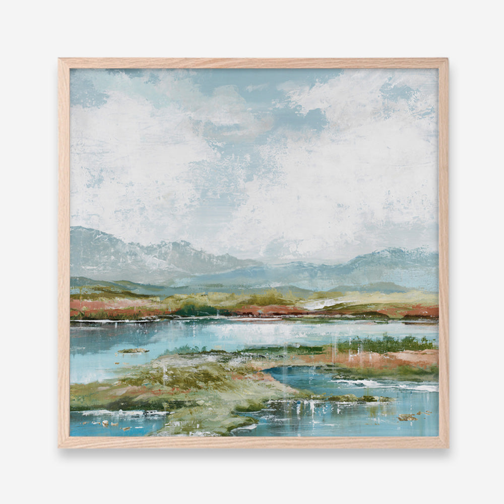 Afternoon at The Lake 1 (Square) Art Print