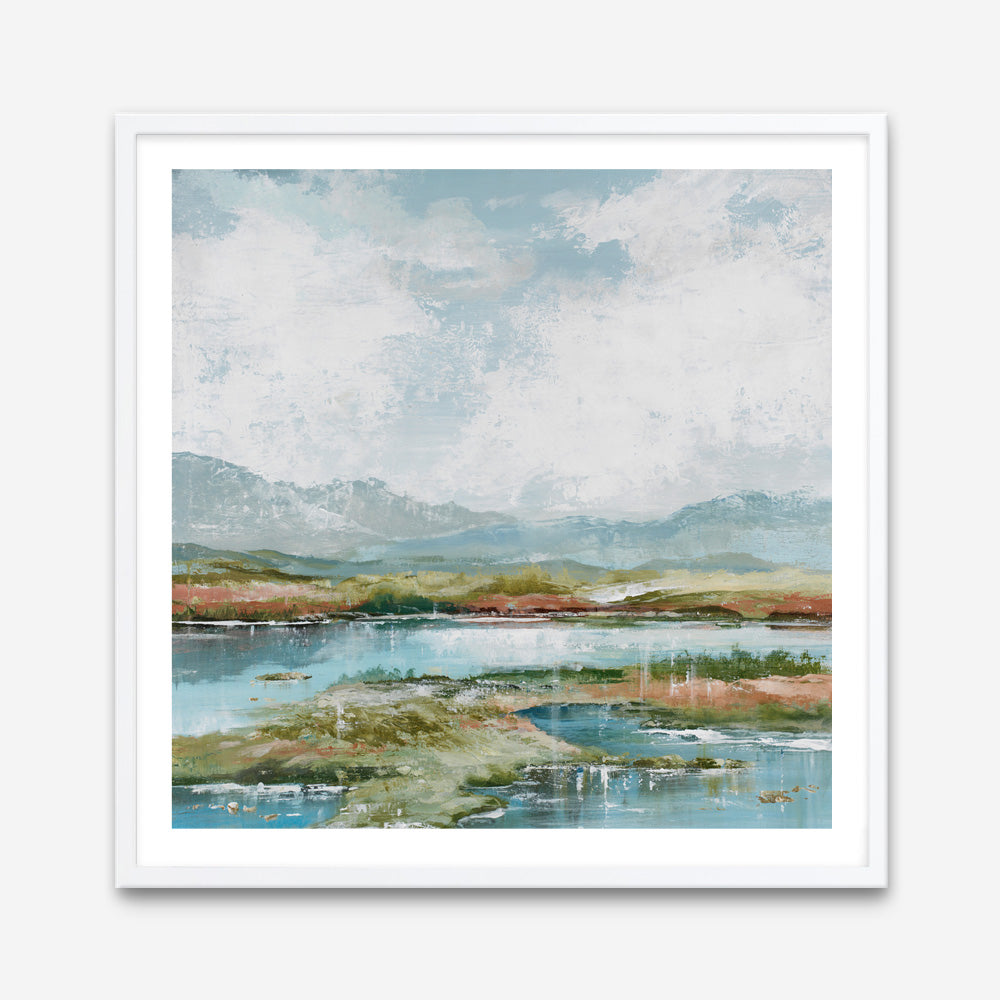 Afternoon at The Lake 1 (Square) Art Print