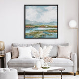 Afternoon at The Lake 1 (Square) Canvas Print