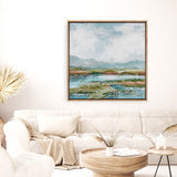 Afternoon at The Lake 1 (Square) Canvas Print