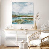 Afternoon at The Lake 1 (Square) Canvas Print