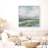 Afternoon at The Lake 1 (Square) Canvas Print