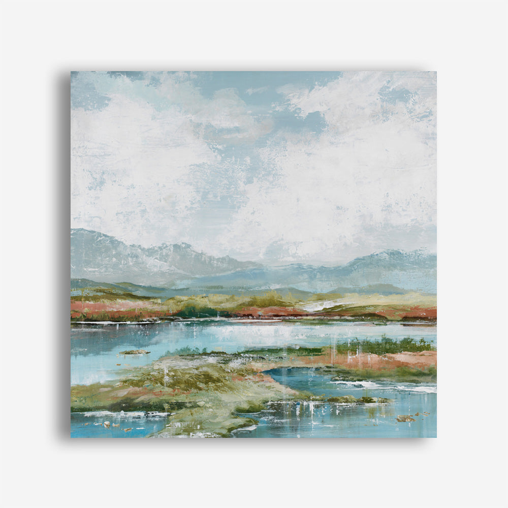 Afternoon at The Lake 1 (Square) Canvas Print