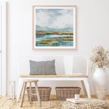 Afternoon at The Lake 1 (Square) Art Print