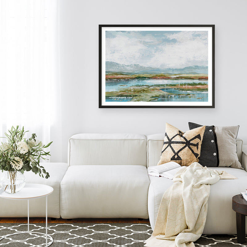 Afternoon at The Lake 1 Art Print