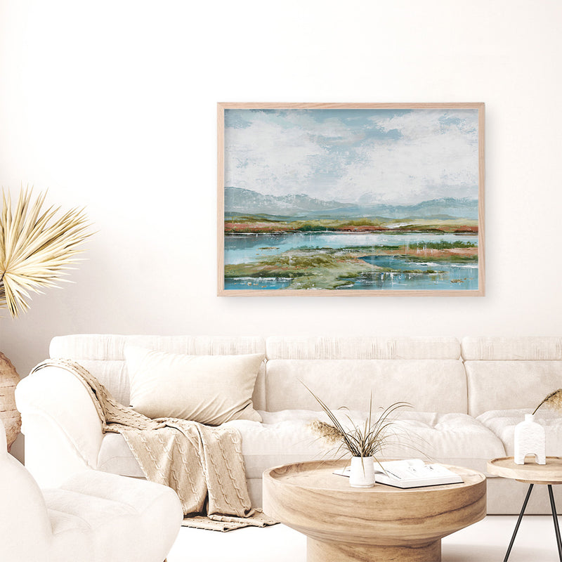 Afternoon at The Lake 1 Art Print