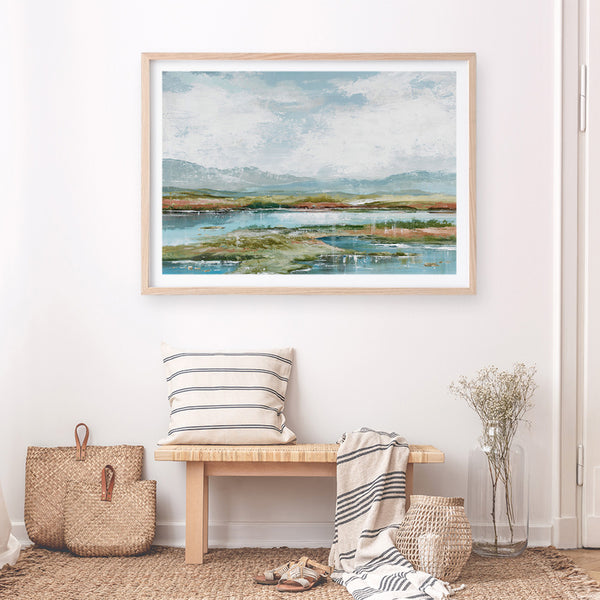 Afternoon at The Lake 1 Art Print