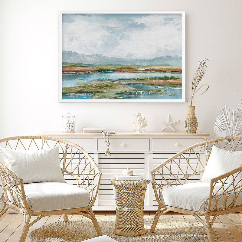Afternoon at The Lake 1 Art Print