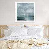 Sailing Azure Bay - Detail (Square) Art Print