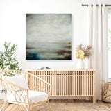 Where The River Meets The Sea (Square) Canvas Print