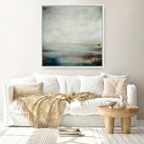Where The River Meets The Sea (Square) Canvas Print