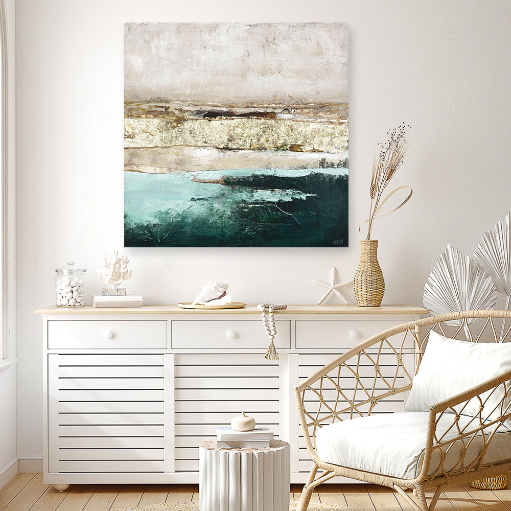 Turquoise Print Buy Turquoise Pools (Square) Canvas Print Wall Art Print | The Print ...