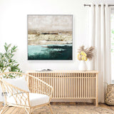 Turquoise Pools (Square) Canvas Print