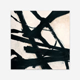 Behind Black (Square) Art Print