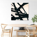 Behind Black (Square) Canvas Print