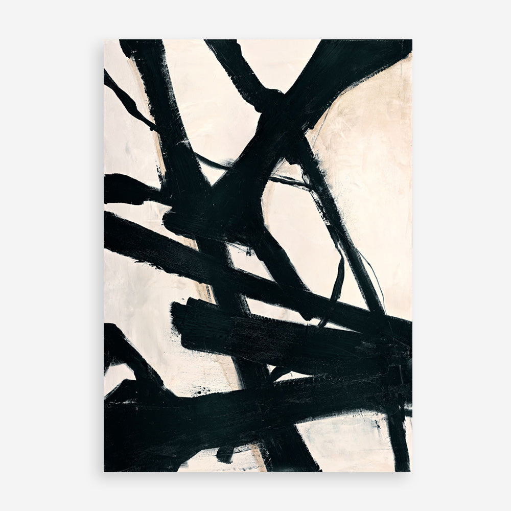 Behind Black Art Print