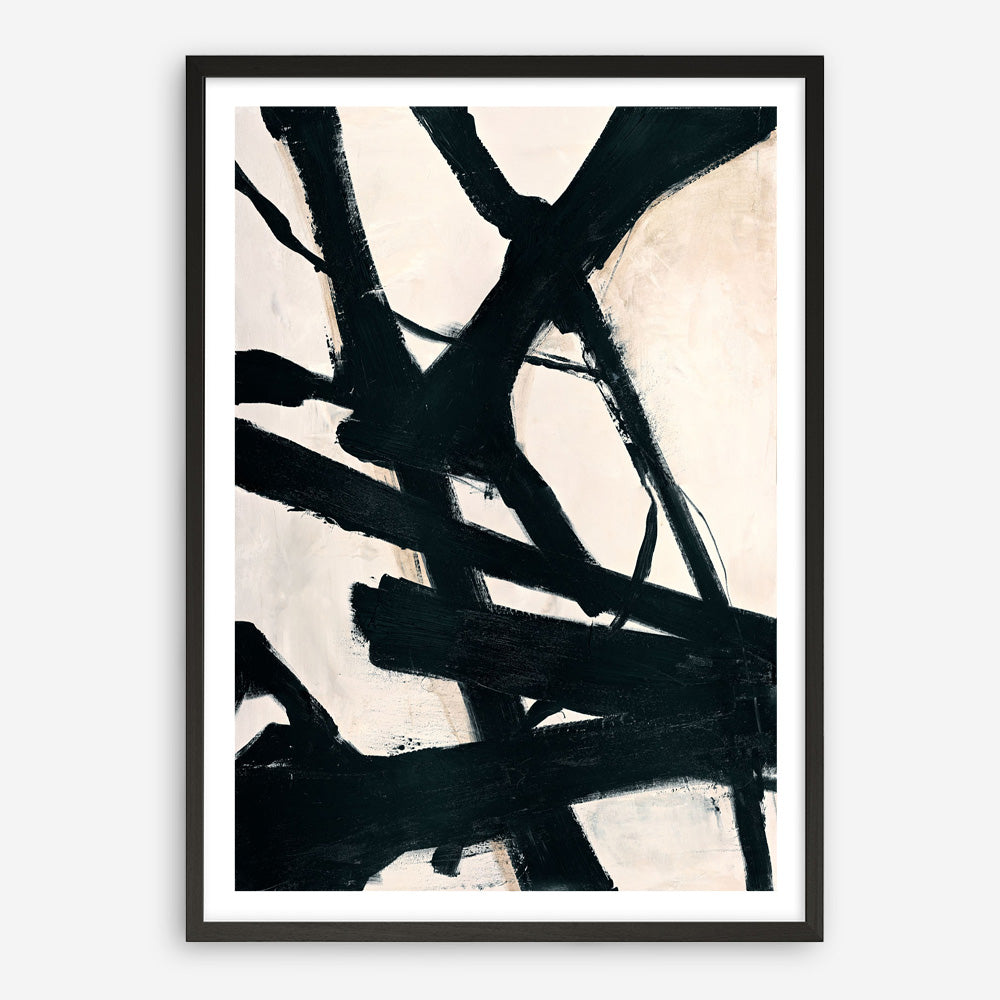 Behind Black Art Print